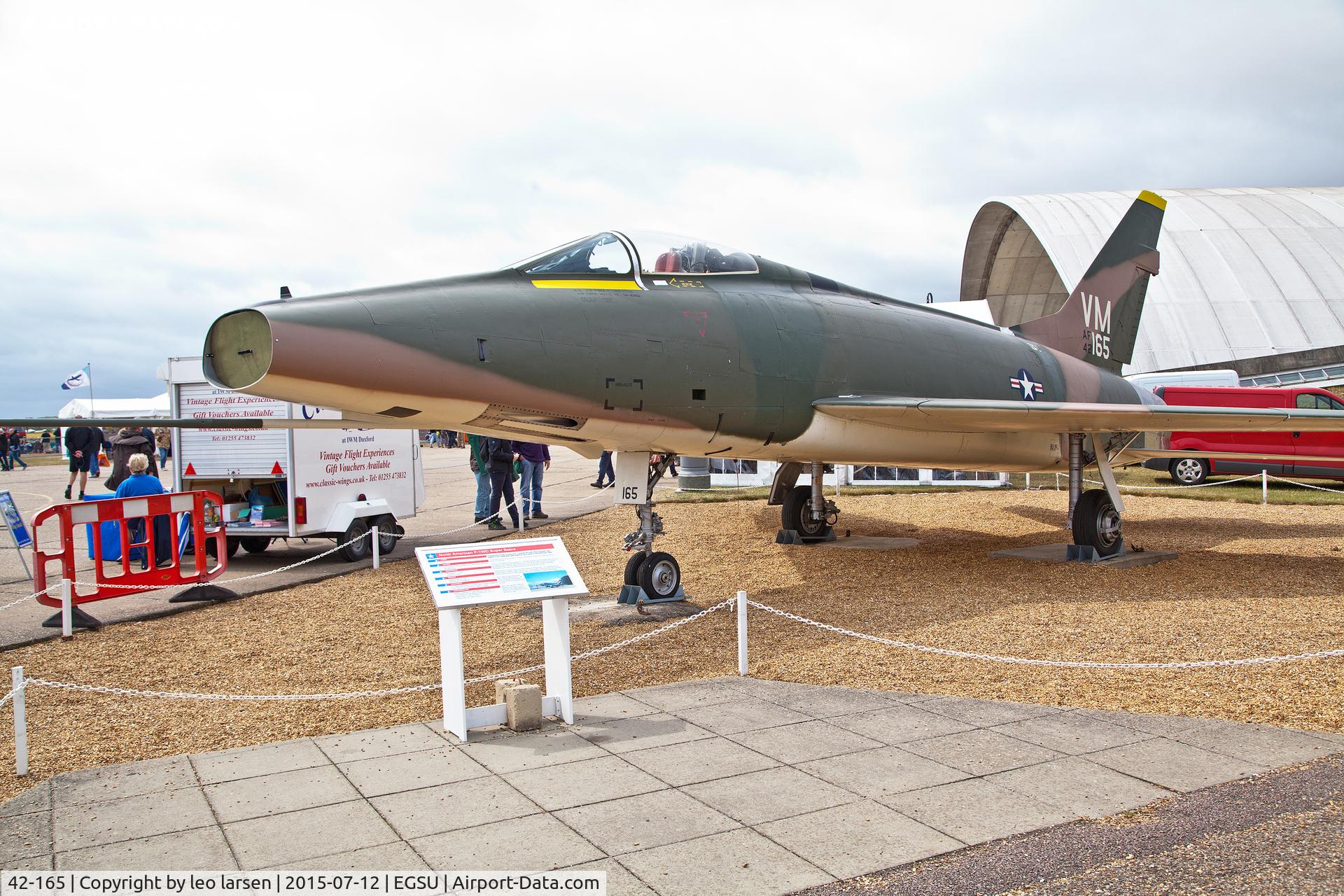 42-165, 1954 North American F-100D-10-NA Super Sabre C/N 223-45, Duxford 12.7.15