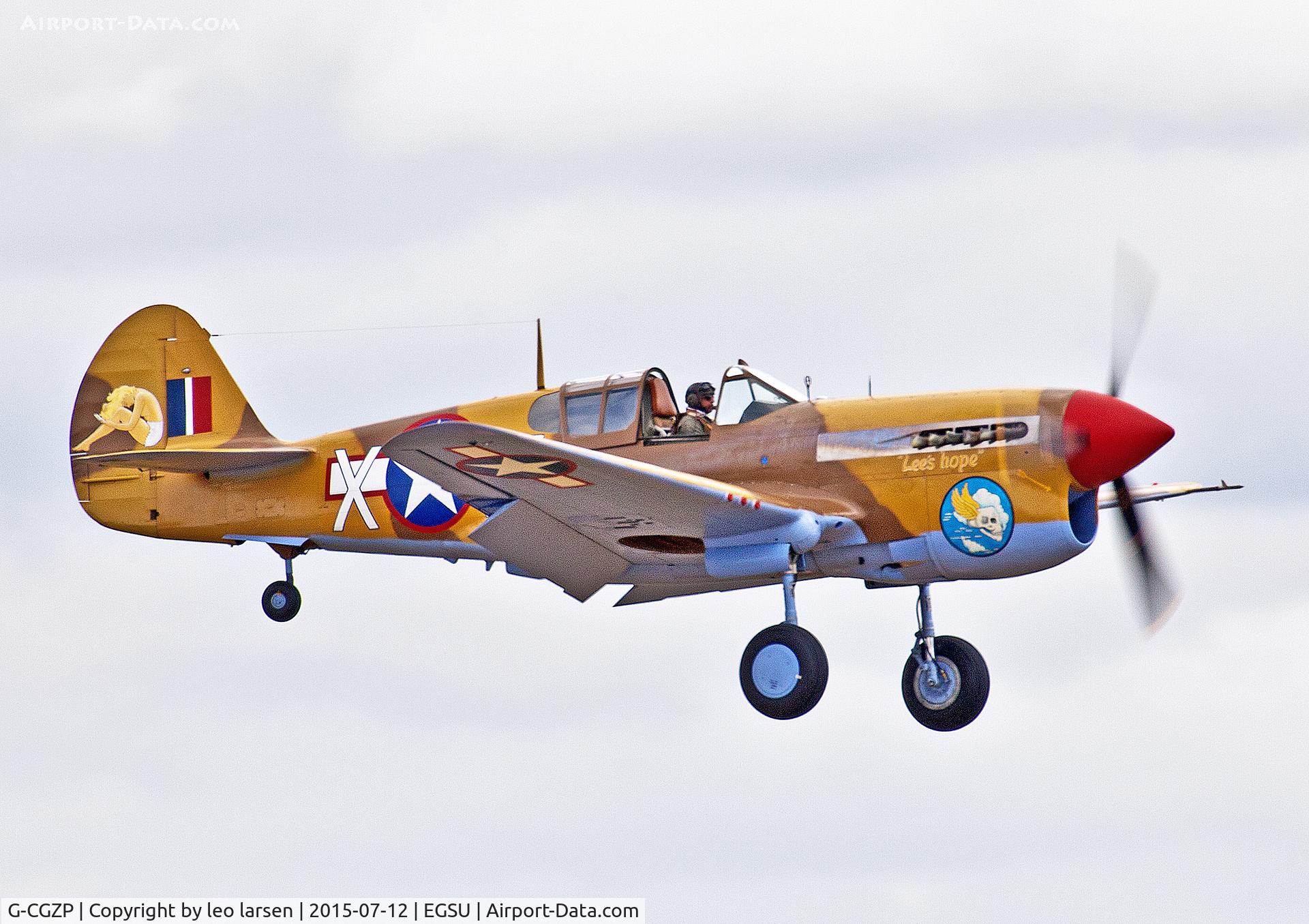 G-CGZP, 1942 Curtiss P-40F Warhawk C/N 19503, Duxford 12.7.15
