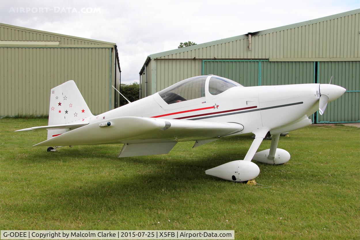 G-ODEE, 2002 Vans RV-6 C/N PFA 181A-13173, Vans RV-6, a recent new resident to Fishburn Airfield, July 25th 2015.