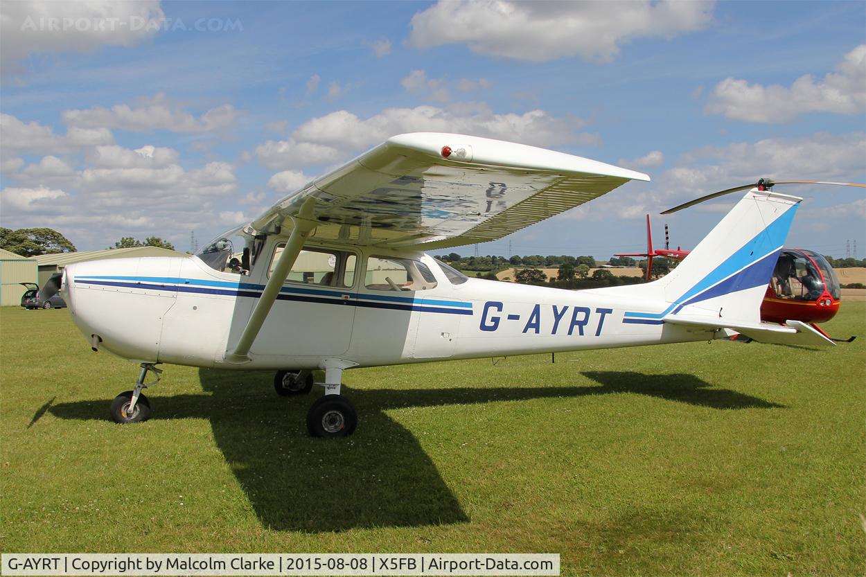 G-AYRT, 1971 Reims F172K Skyhawk C/N 0777, Reims F172K Skyhawk, Fishburn Airfield, August 8th 2015.