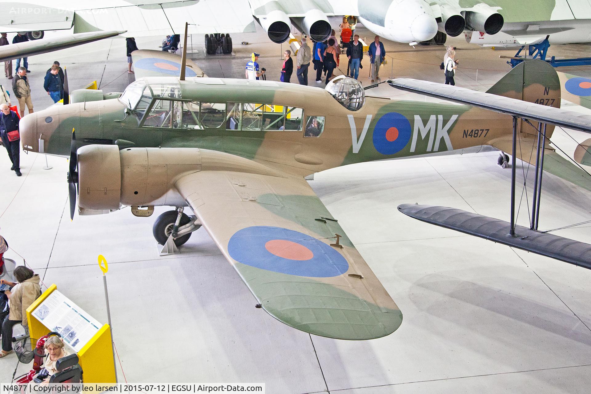 N4877, Avro 625A Anson 1 C/N Not found N4877, Duxford 12.7.15