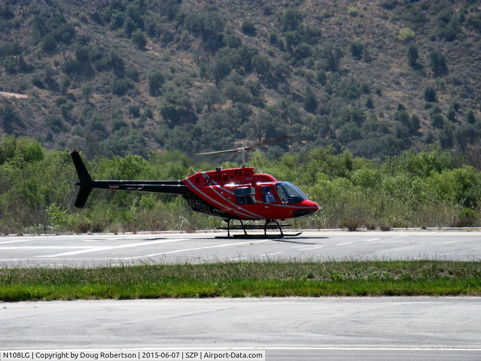 N108LG, 1998 Bell 206B JetRanger III C/N 4481, 1998 Bell 206B JetRanger III, Allison 250 C20B Turboshaft 420 shp flat rated at 317 shp, landed SZP Helipad