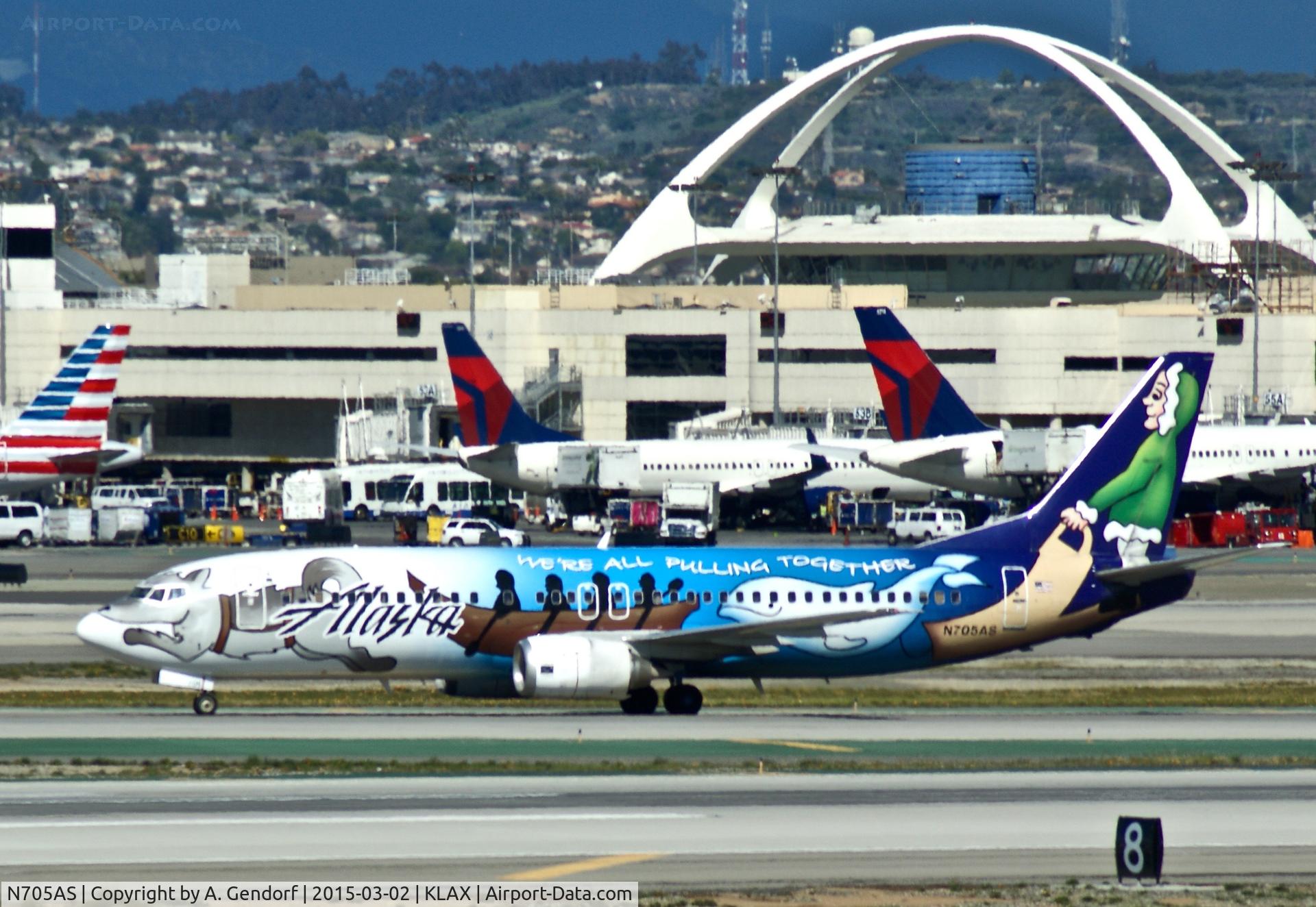 N705AS, 1998 Boeing 737-490 C/N 29318, Alaska Airlines (