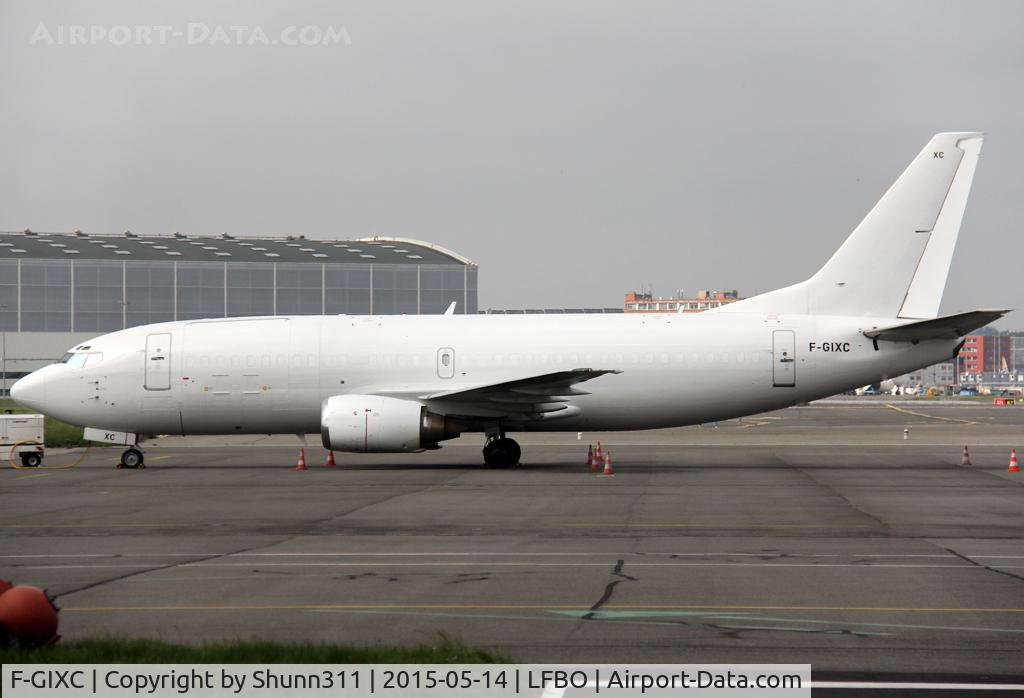 F-GIXC, 1991 Boeing 737-38BQC C/N 25124, Parked at the Cargo area... now in all white c/s witout titles