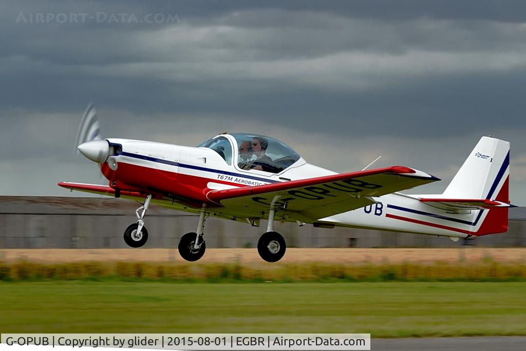 G-OPUB, 1983 Slingsby T-67M Firefly Mk.2 C/N 2002, climbing out