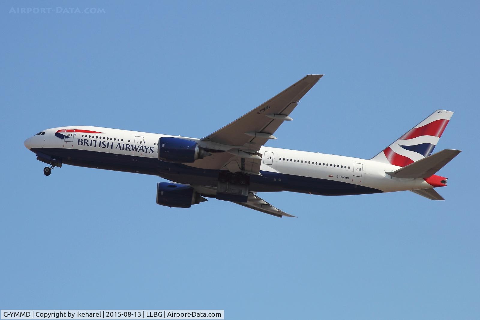 G-YMMD, 2000 Boeing 777-236 C/N 30305, Flight to London, UK, taken-off runway 26.