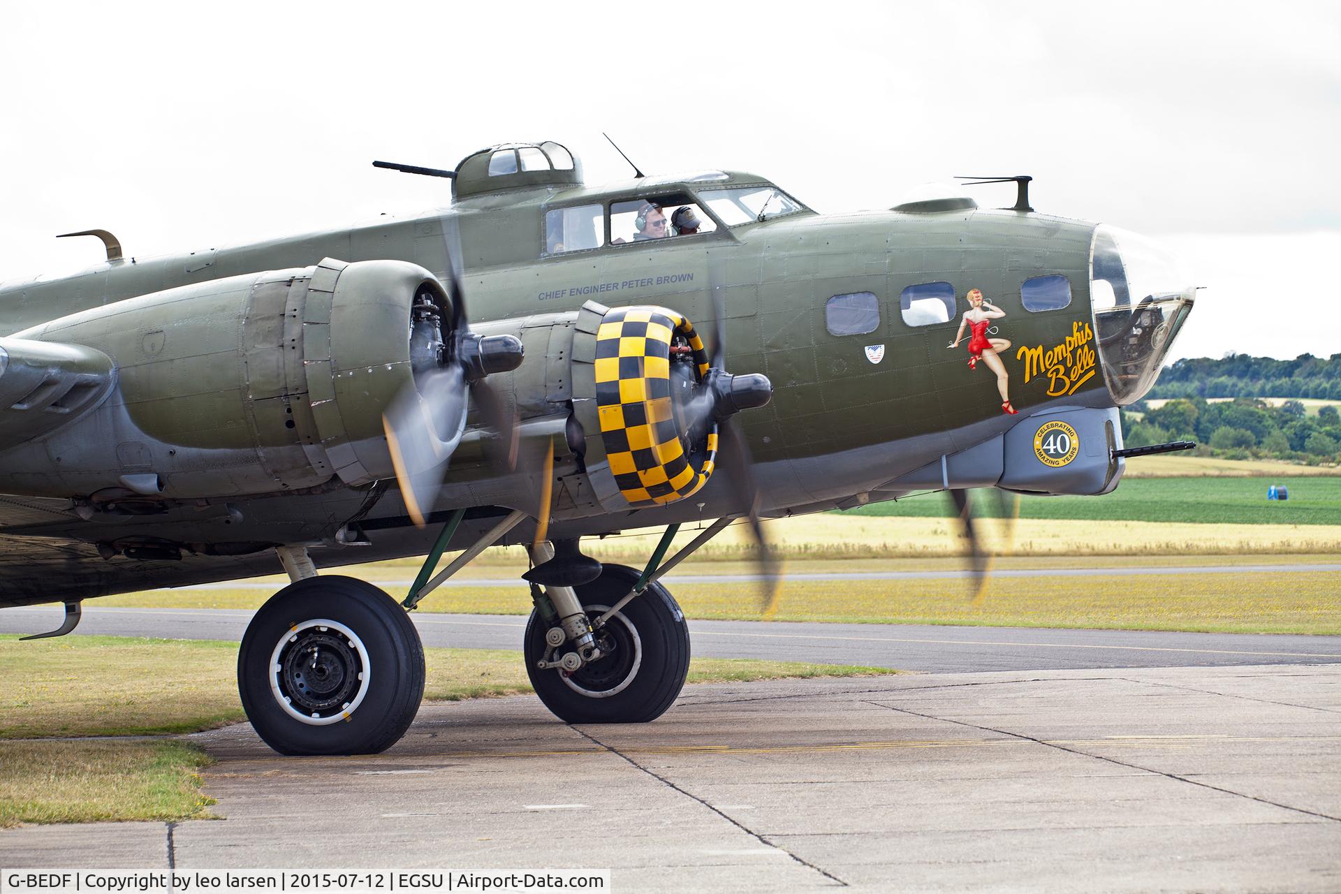 G-BEDF, 1944 Boeing B-17G Flying Fortress C/N 8693, Duxford 12.7.15