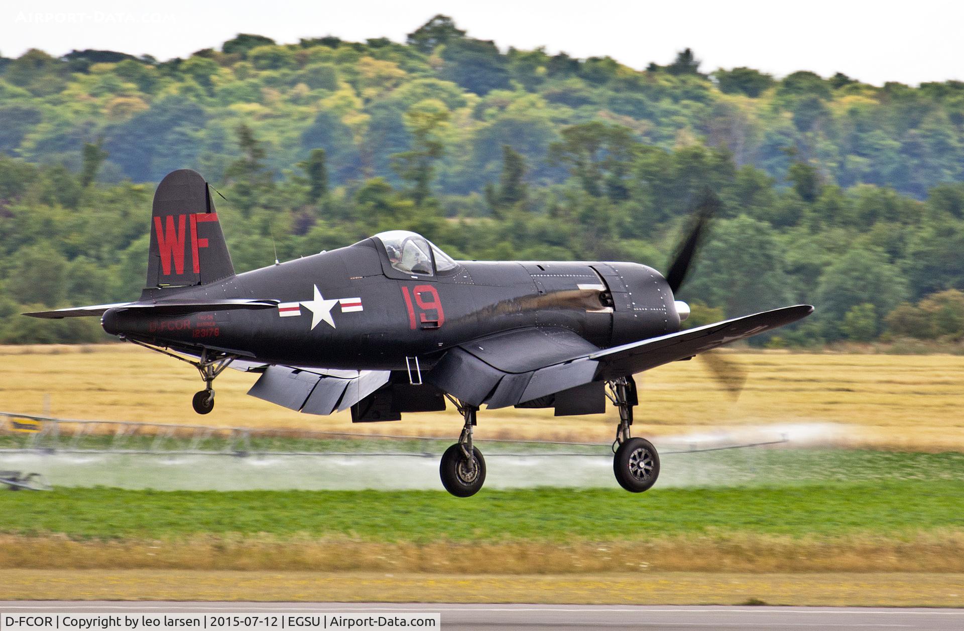 D-FCOR, 1950 Vought F4U-5NL Corsair C/N 124541, Duxford 12.7.15