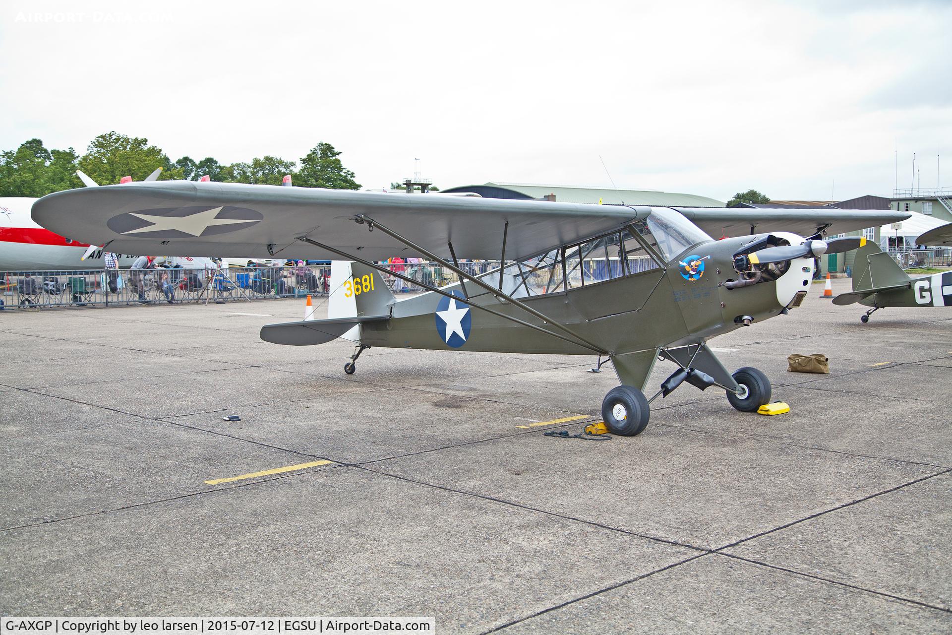 G-AXGP, 1942 Piper J3C-90 Cub C/N 9542, Duxford 12.7.15