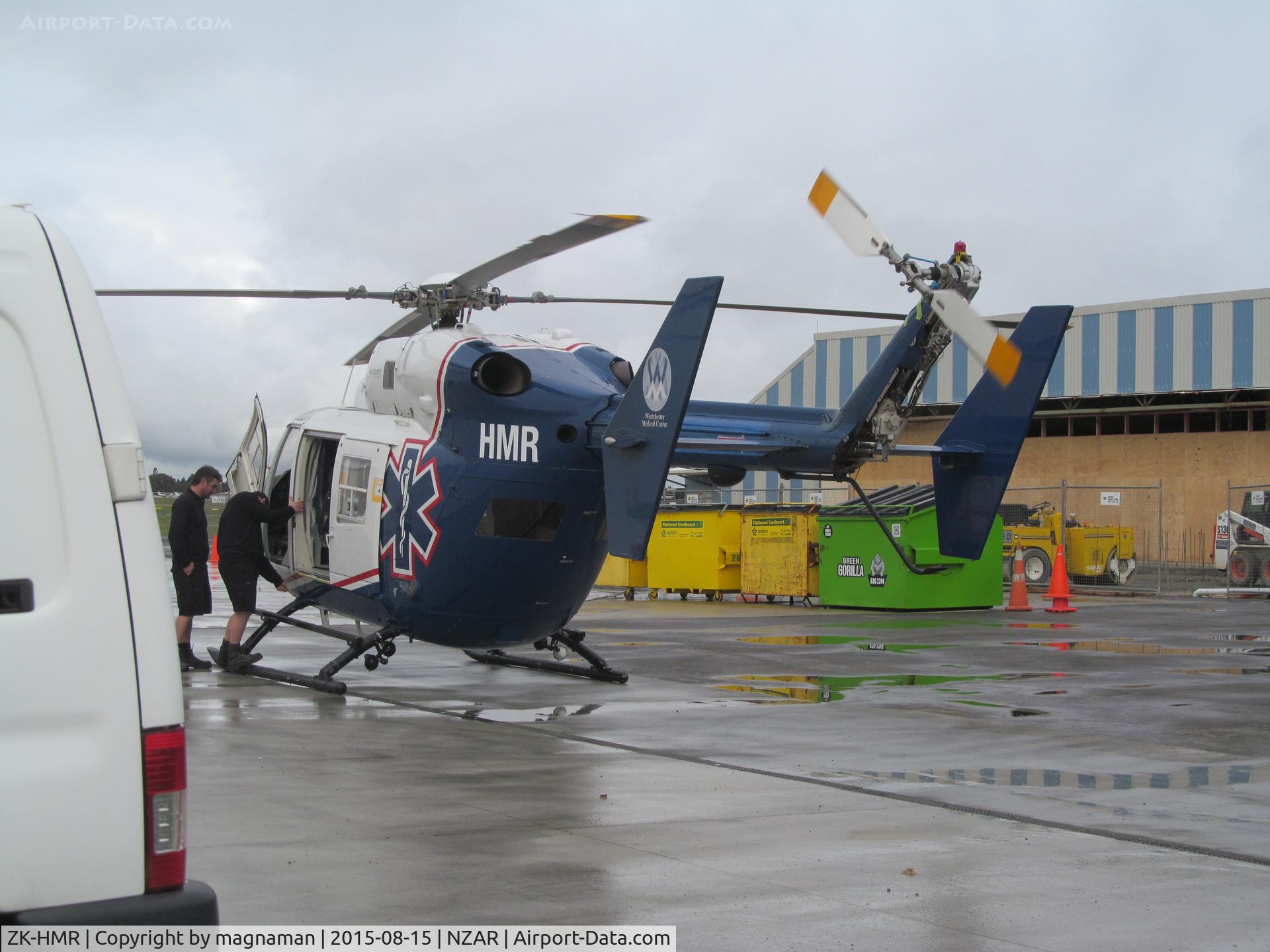 ZK-HMR, Eurocopter-Kawasaki BK-117B-1 C/N 7173, ex N156AM - new import to NZ