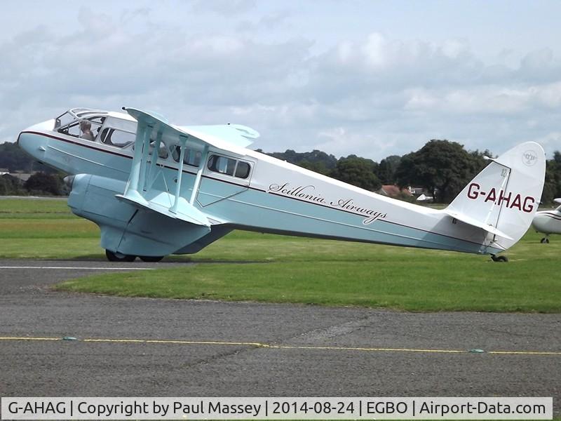 G-AHAG, 1945 De Havilland DH-89A Dominie I/Dragon Rapide C/N 6926, Wings & Wheels visitor