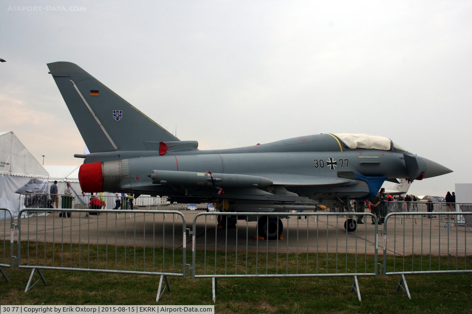 30 77, Eurofighter EF-2000 Typhoon T C/N GT020, 30+77 at the Roskilde Air Show 2015
