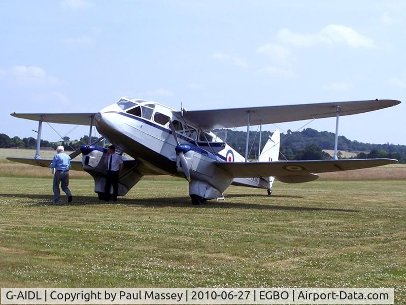 G-AIDL, 1946 De Havilland DH-89A Dominie/Dragon Rapide 6 C/N 6968, At the 100 years of flying at Wolverhampton show