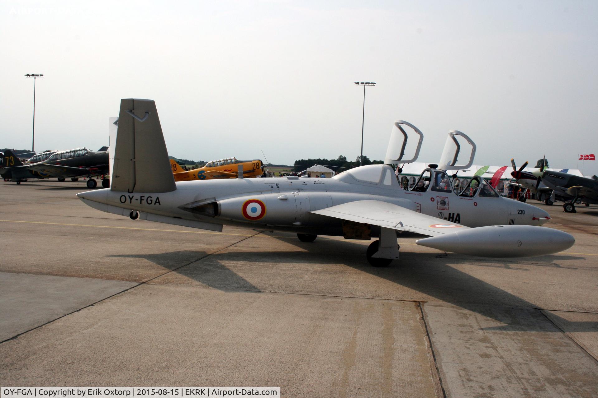 OY-FGA, 1959 Fouga CM-170R Magister C/N 230, OY-FGA at the Roskilde Air Show 2015
