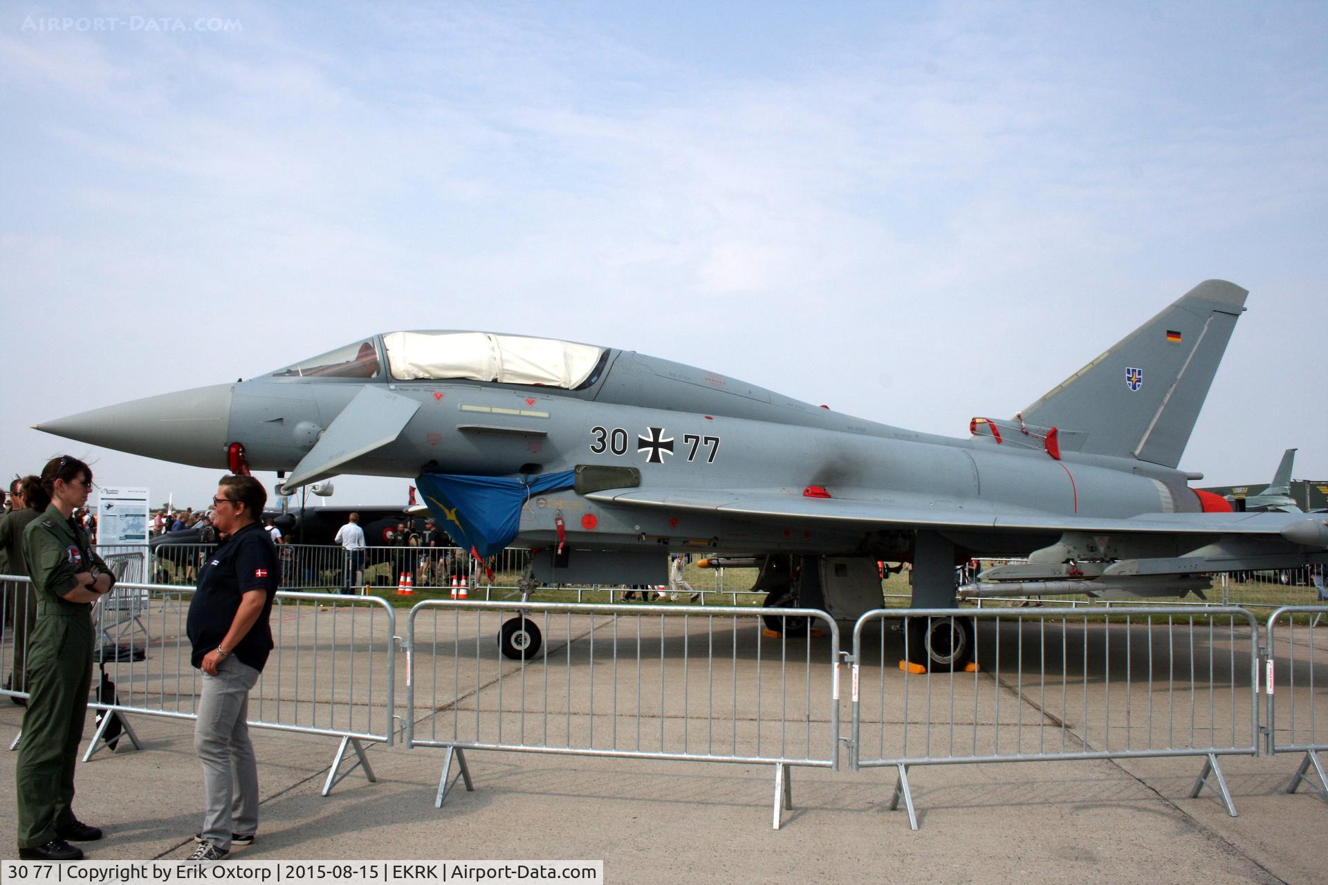 30 77, Eurofighter EF-2000 Typhoon T C/N GT020, 30 77 at the Roskilde Air Show 2015