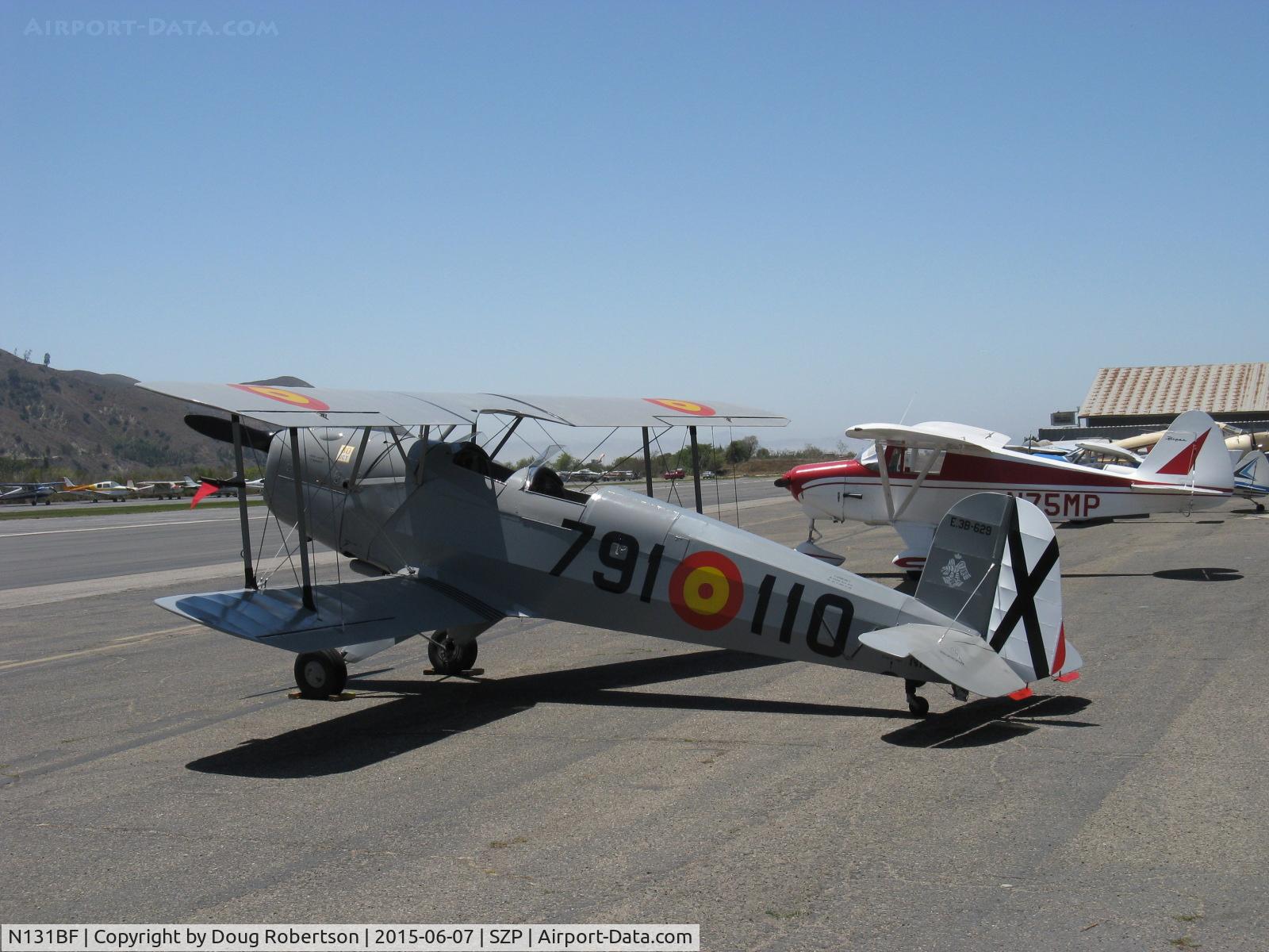 N131BF, 1963 CASA 1-131 Jungmann C/N E3B-629, 1963 C.A.S.A. 1-131 BUCKER JUNGMANN, E.N.M.A. GIV Series, Experimental class two-place trainer, aerobatic