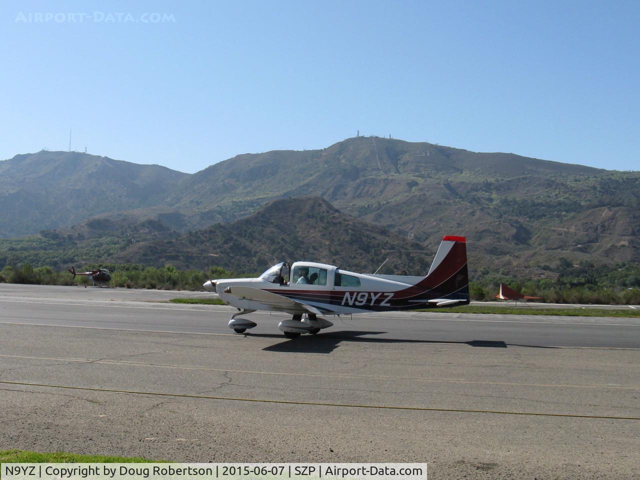 N9YZ, 1975 Grumman American AA-5A Cheetah C/N AA5-0822, 1975 Grumman American AA-5A CHEETAH, Lycoming O-320 150 Hp, taxi back Young Eagles Flight