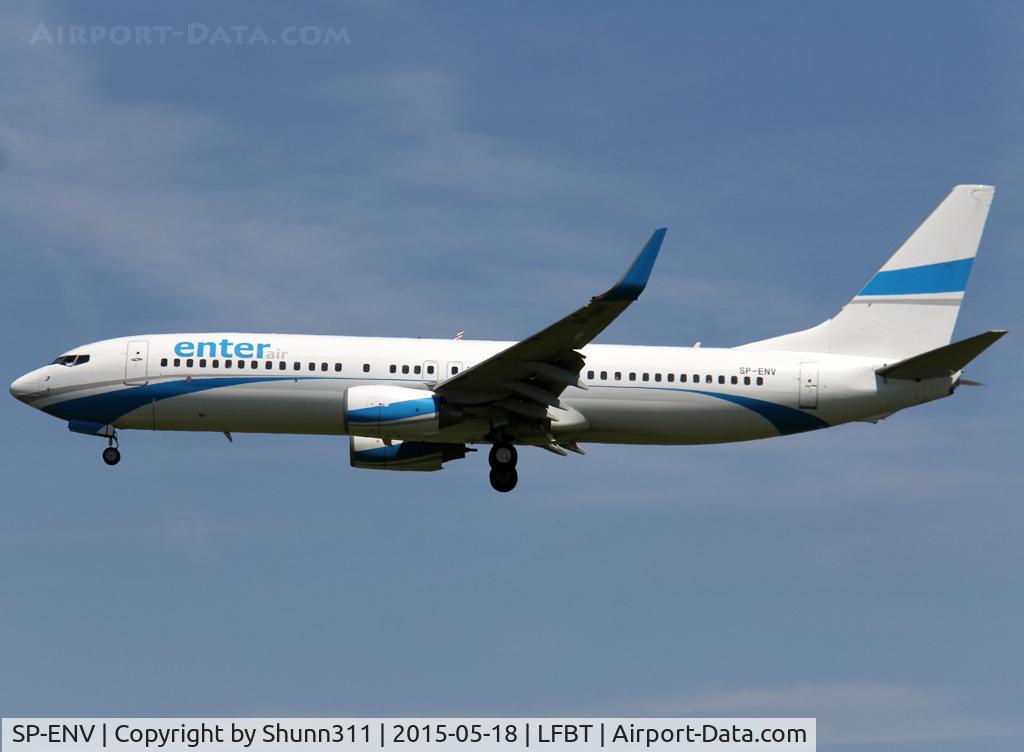 SP-ENV, 2003 Boeing 737-8BK C/N 33014, Landing rwy 20