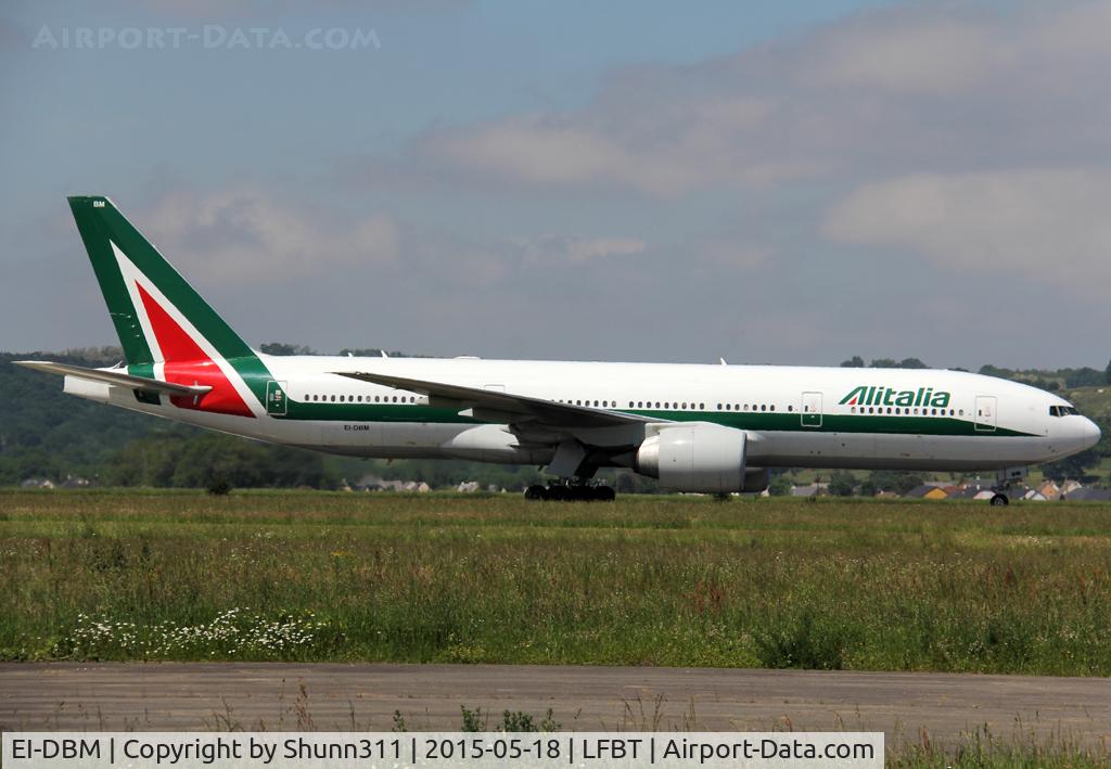 EI-DBM, 2003 Boeing 777-243/ER C/N 32782, Backtracking rwy 02 to the Terminal...
