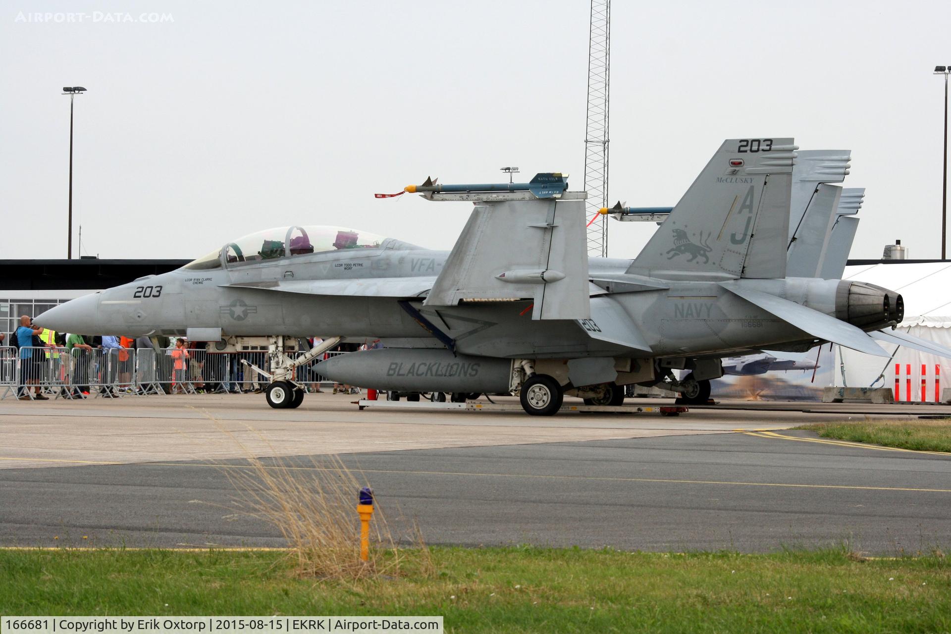 166681, Boeing F/A-18F Super Hornet C/N F159, 166681 at the Roskilde Air Show 2015