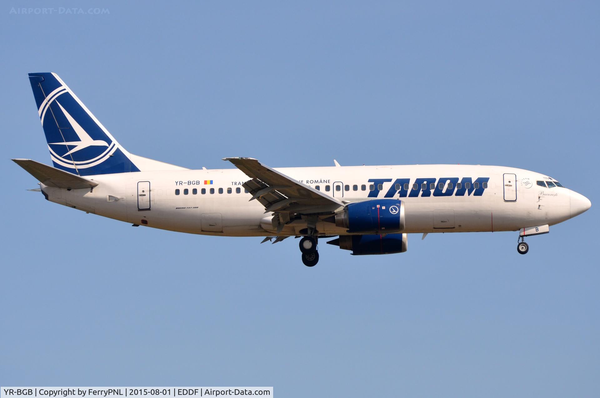 YR-BGB, 1993 Boeing 737-38J C/N 27180, Tarom B733
