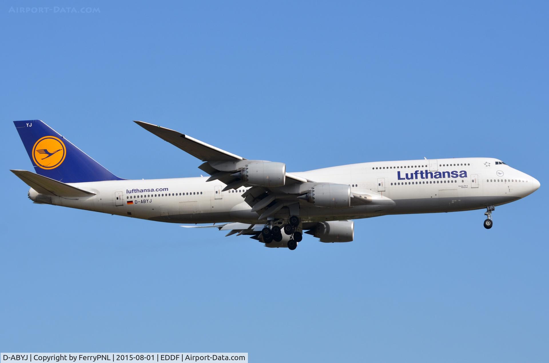 D-ABYJ, 2013 Boeing 747-830 C/N 37834, LH B748 arriving