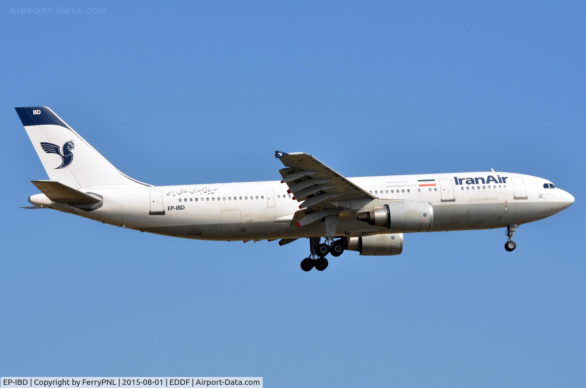 EP-IBD, 1993 Airbus A300B4-605R C/N 696, Iran Air A306 landing.