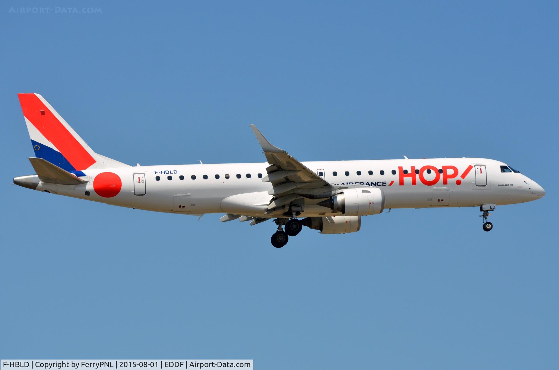 F-HBLD, 2007 Embraer 190LR (ERJ-190-100LR) C/N 19000113, Hop ERJ190
