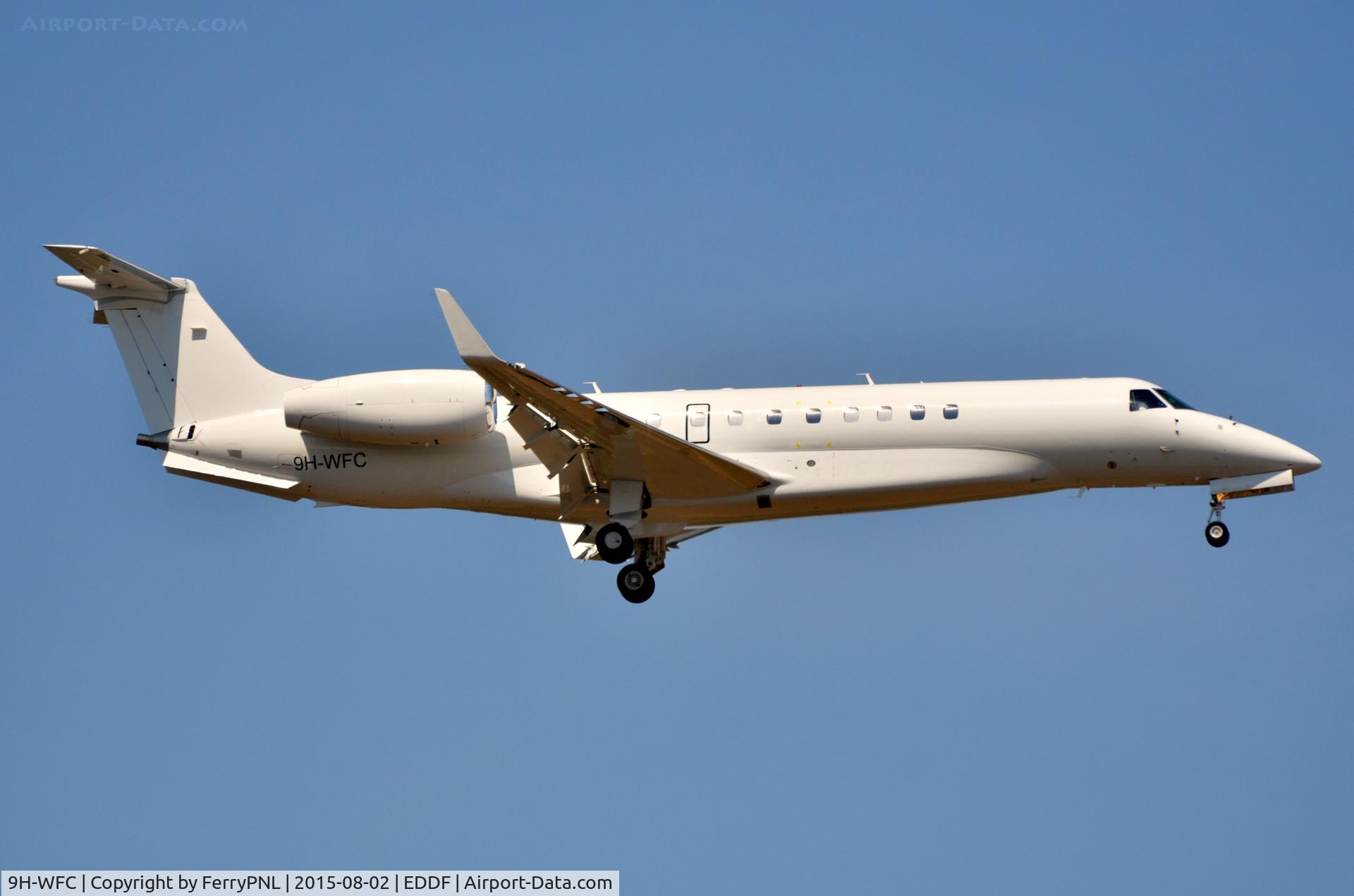 9H-WFC, 2007 Embraer EMB-135BJ Legacy 600 C/N 14500988, ERJ135L arriving in FRA