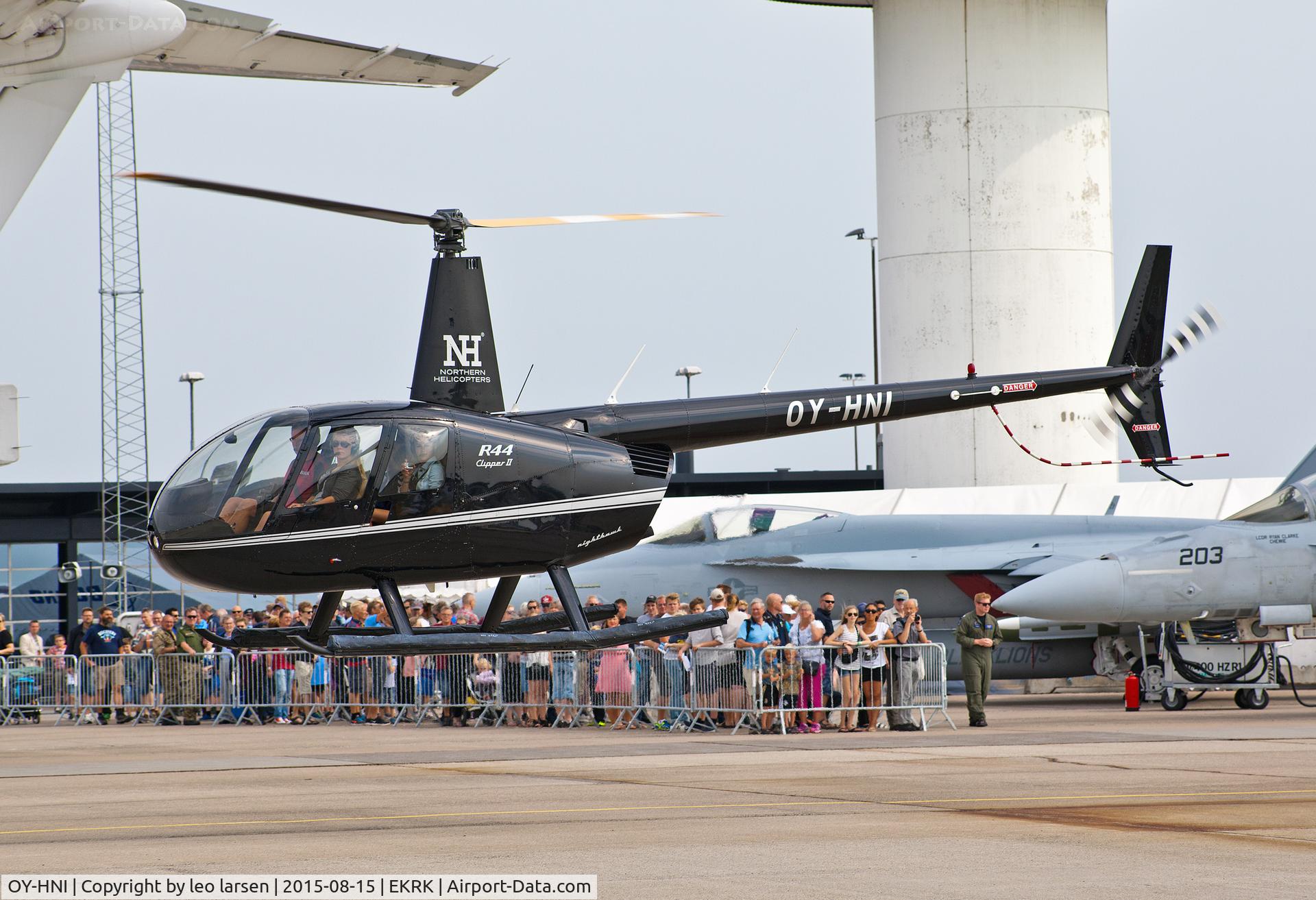 OY-HNI, 2007 Robinson R44 Raven II C/N 11782, Roskilde Air Show 15.8.15