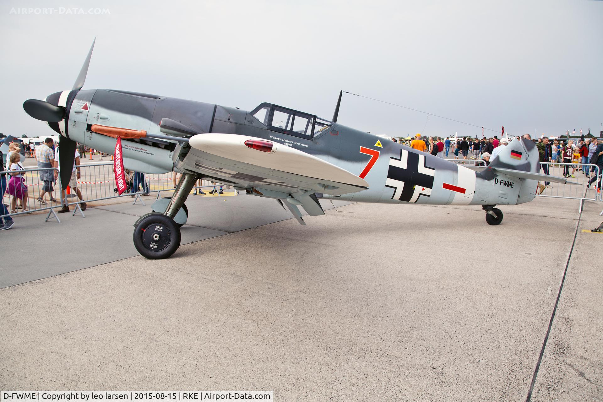 D-FWME, Messerschmitt Bf-109G-4 C/N 0139, Roskilde Air Show 15.8.15
