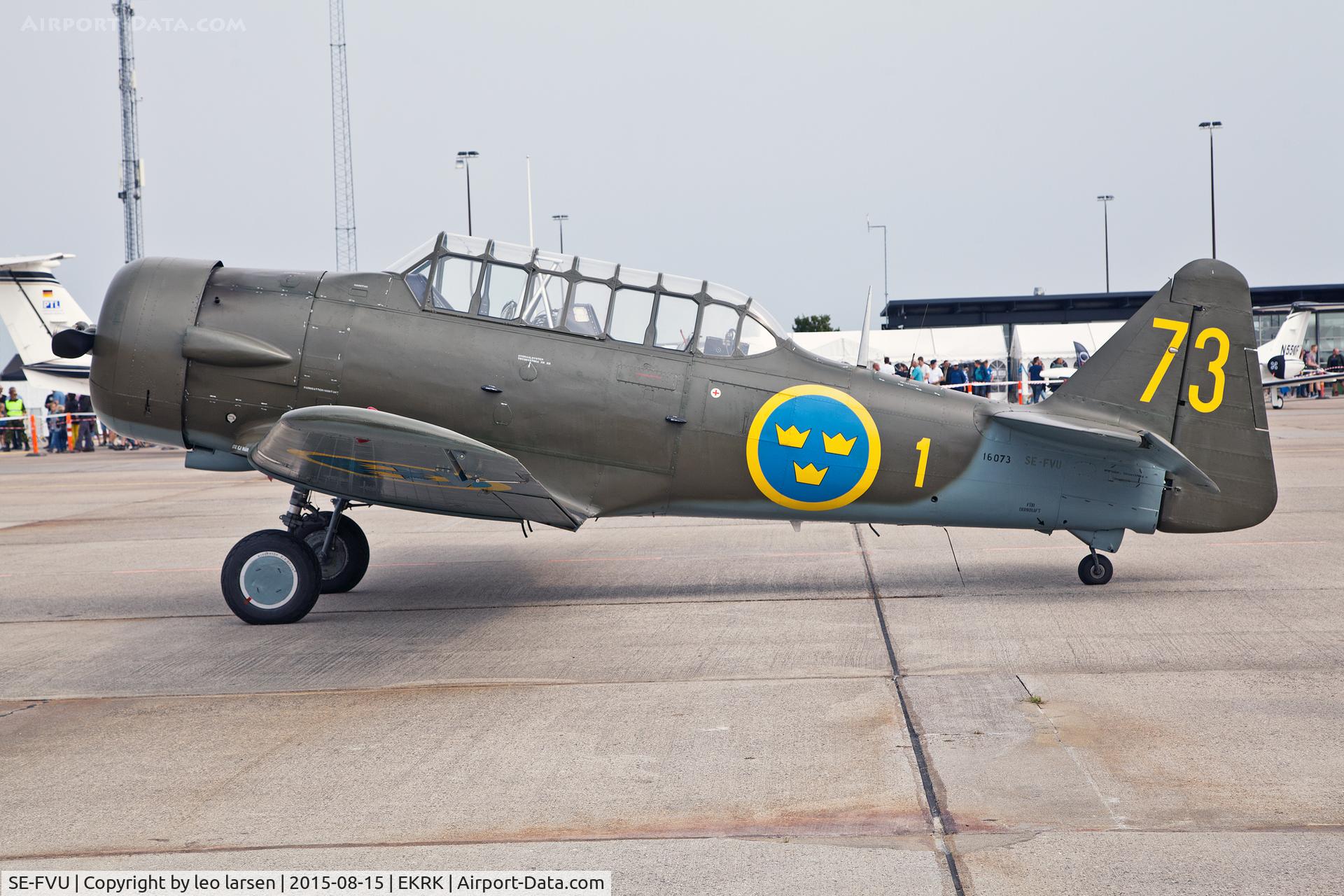 SE-FVU, 1943 Noorduyn AT-16-ND (Sk.16A) Texan C/N 14A-1098, Roskilde Air Show 15.8.15