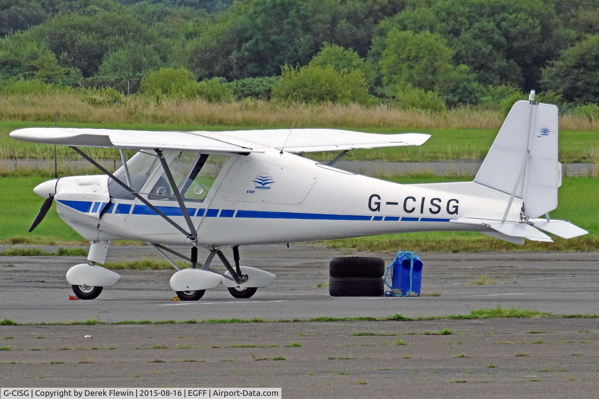 G-CISG, 2015 Comco Ikarus C42 FB80 C/N 1506-7397, Ikarus, new EGFF resident seen parked up.