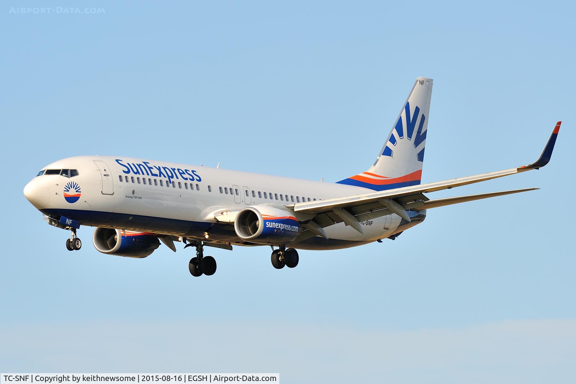 TC-SNF, 2008 Boeing 737-8HC C/N 36529, Nice Visitor.