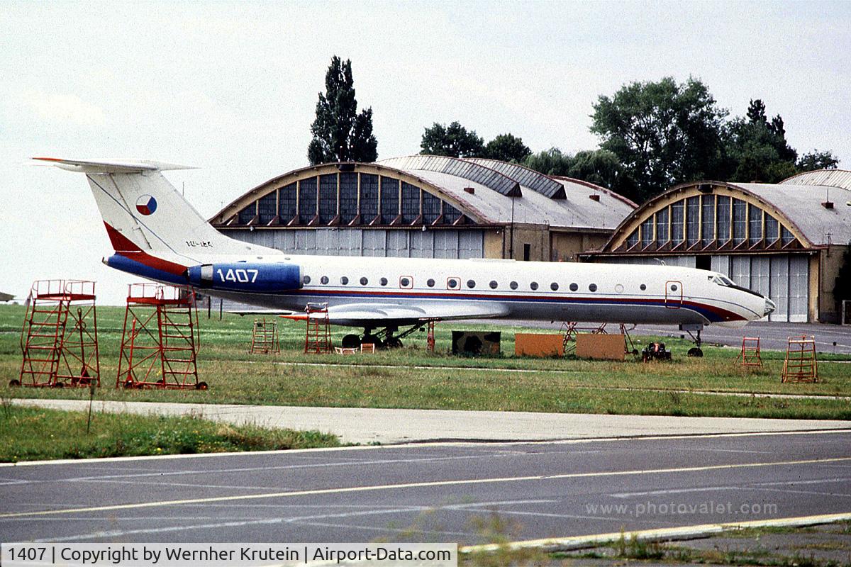 1407, 1971 Tupolev Tu-134 C/N 1351407, Tupolev Tu-134 on the tarmac
