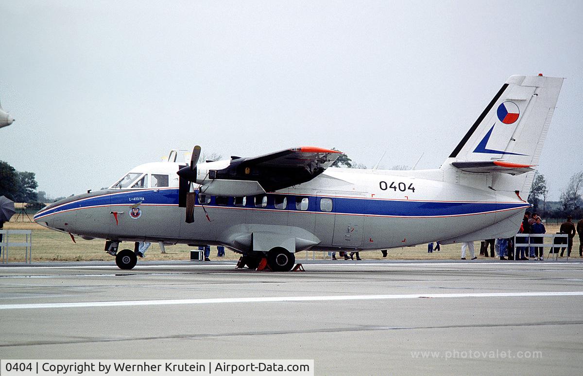 0404, 1975 1120L L-410MA Turbolet C/N 750404, This aircraft is preserved by the Vojenske Historicke Museum