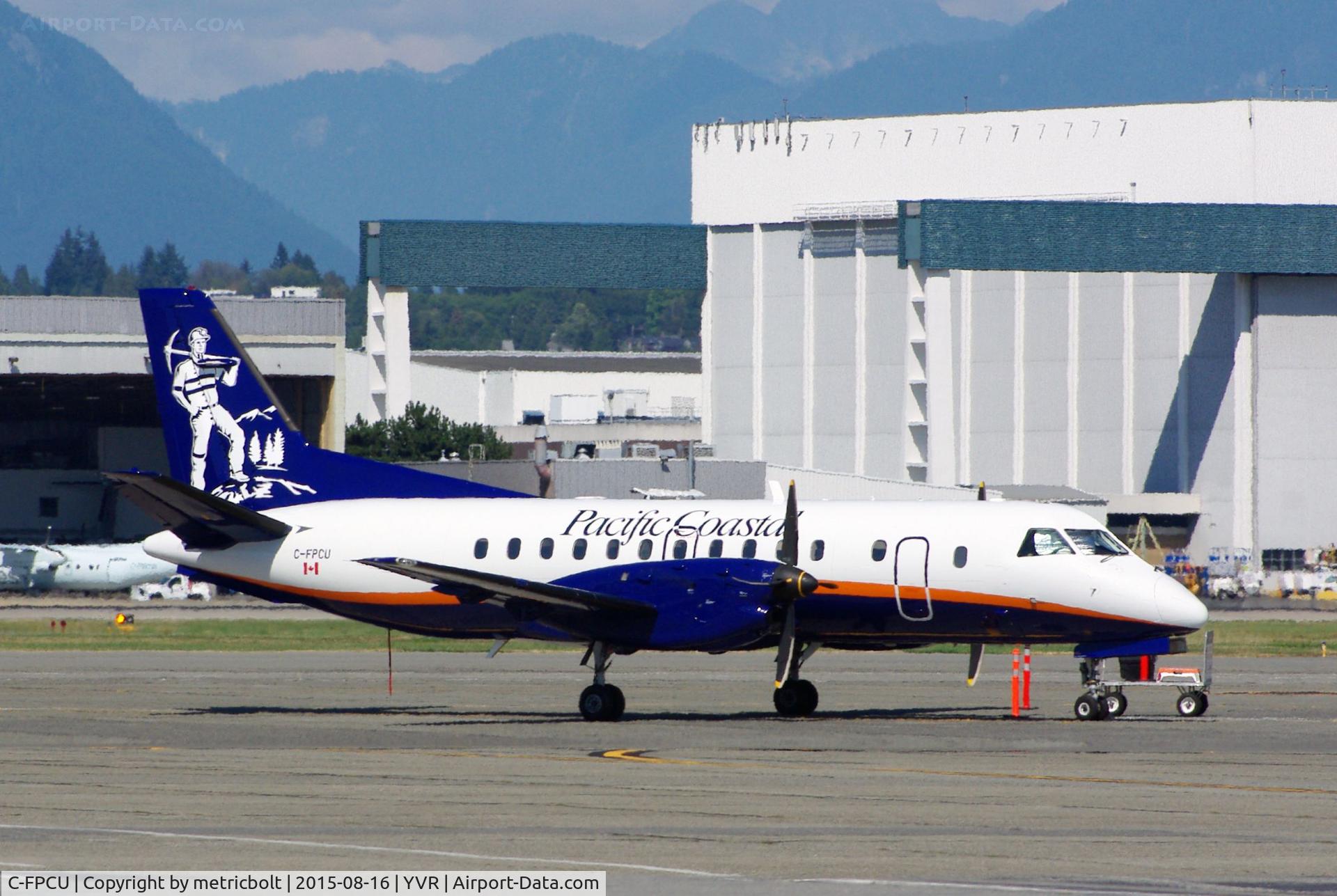 C-FPCU, 1993 Saab 340B C/N 340B-338, AT YVR South Terminal