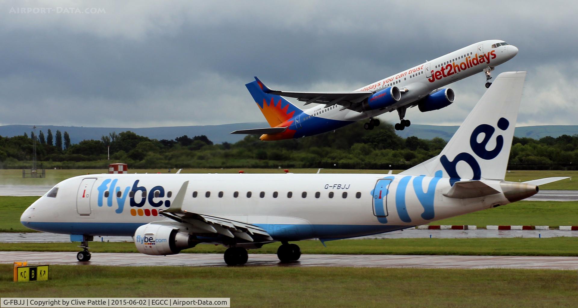G-FBJJ, 2012 Embraer 175STD (ERJ-170-200) C/N 17000358, Taxy to the terminal at Manchester Airport EGCC