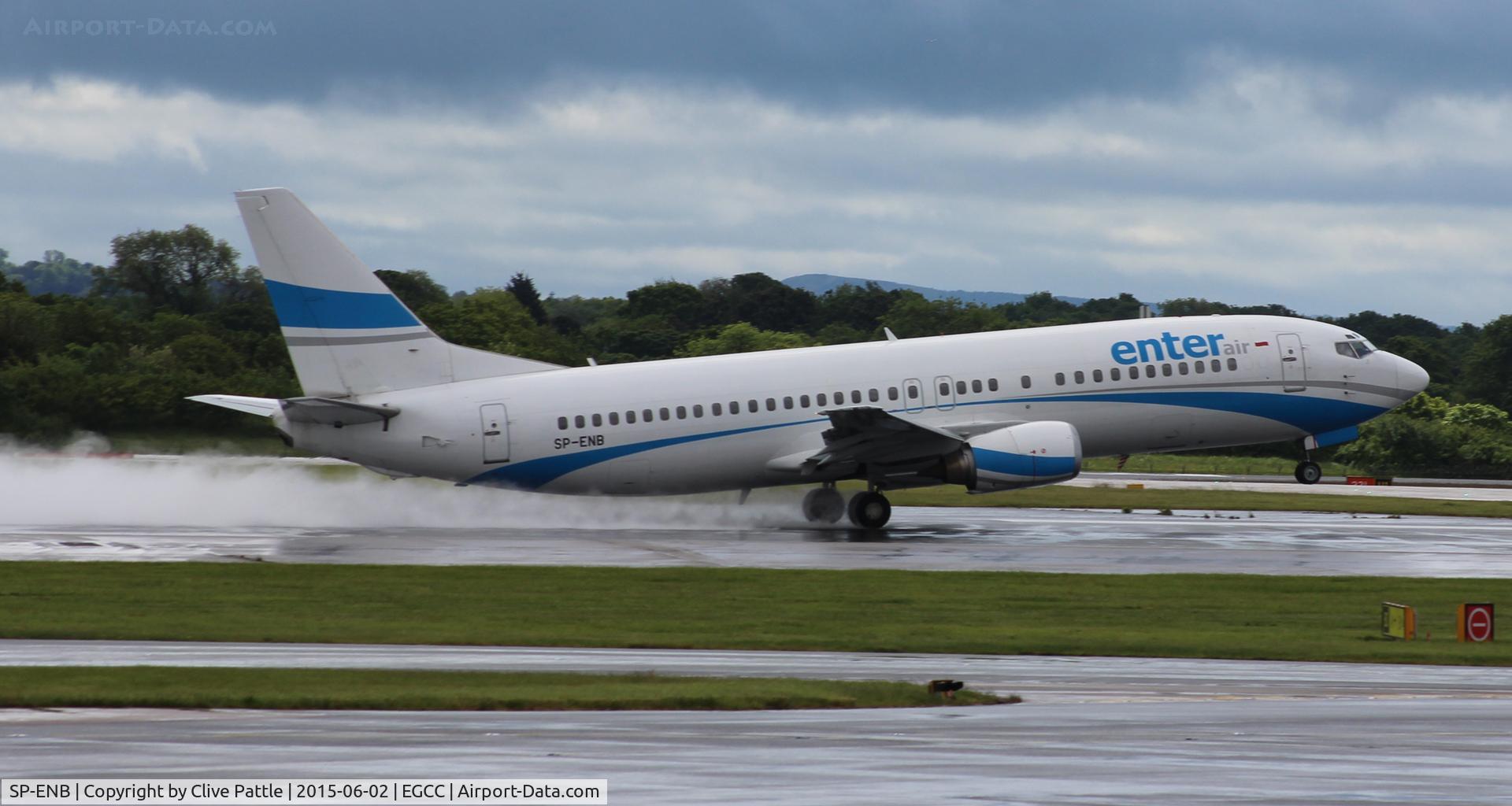 SP-ENB, 1994 Boeing 737-4Q8 C/N 26299, Departure from Manchester Airport EGCC