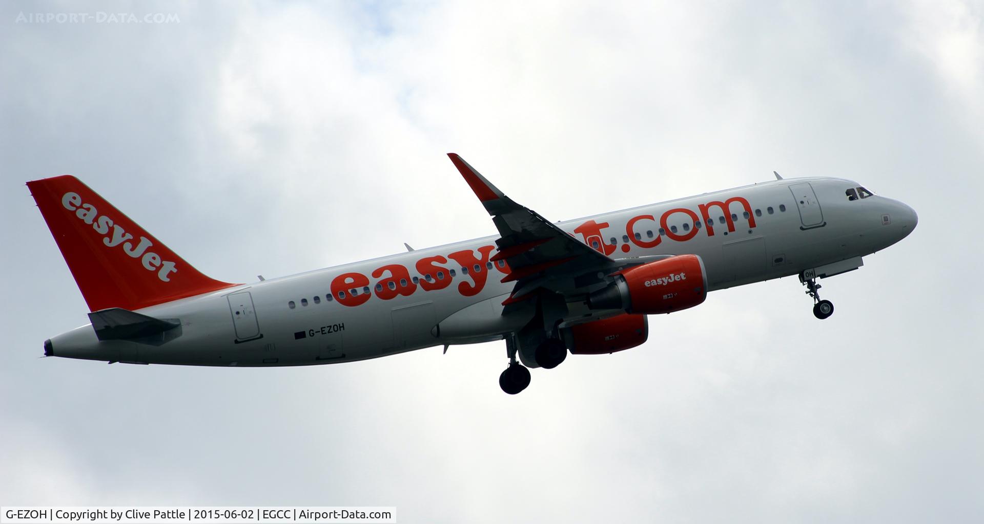 G-EZOH, 2015 Airbus A320-214 C/N 6546, Departing Manchester Airport EGCC