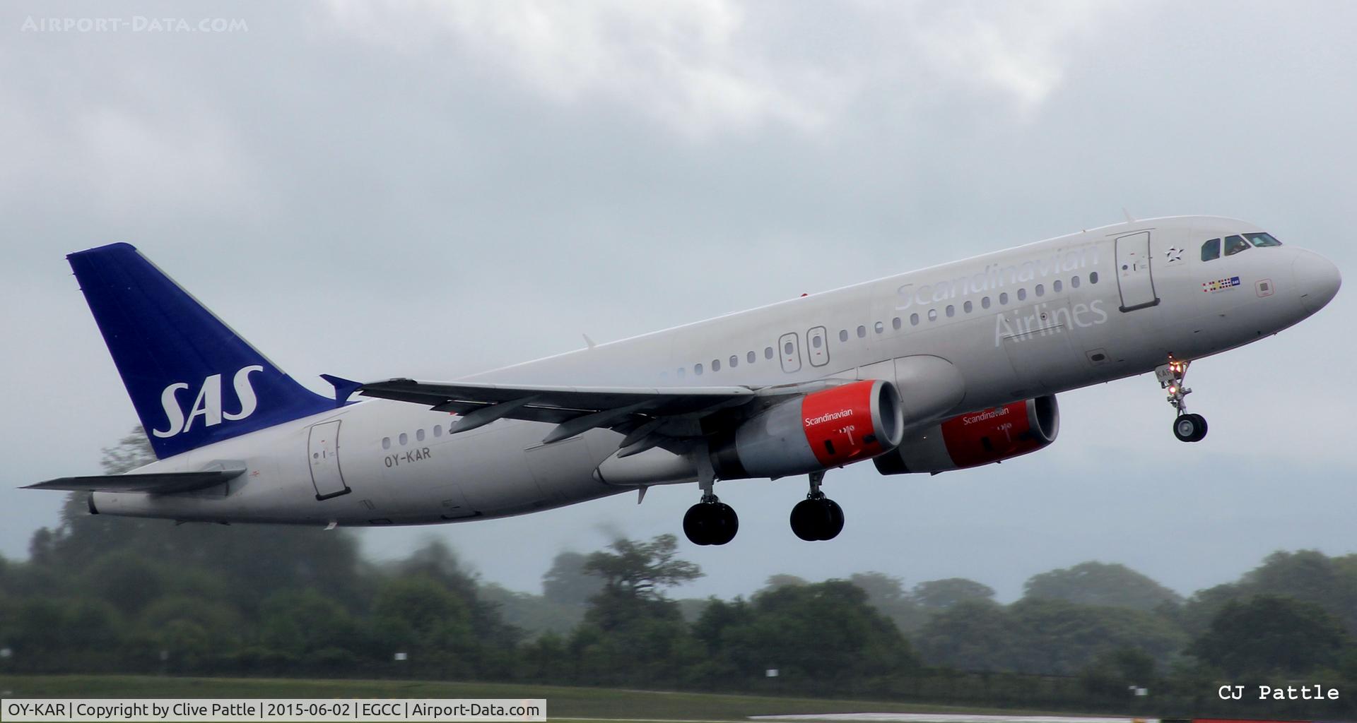 OY-KAR, 2007 Airbus A320-232 C/N 3159, In action at Manchester Airport EGCC