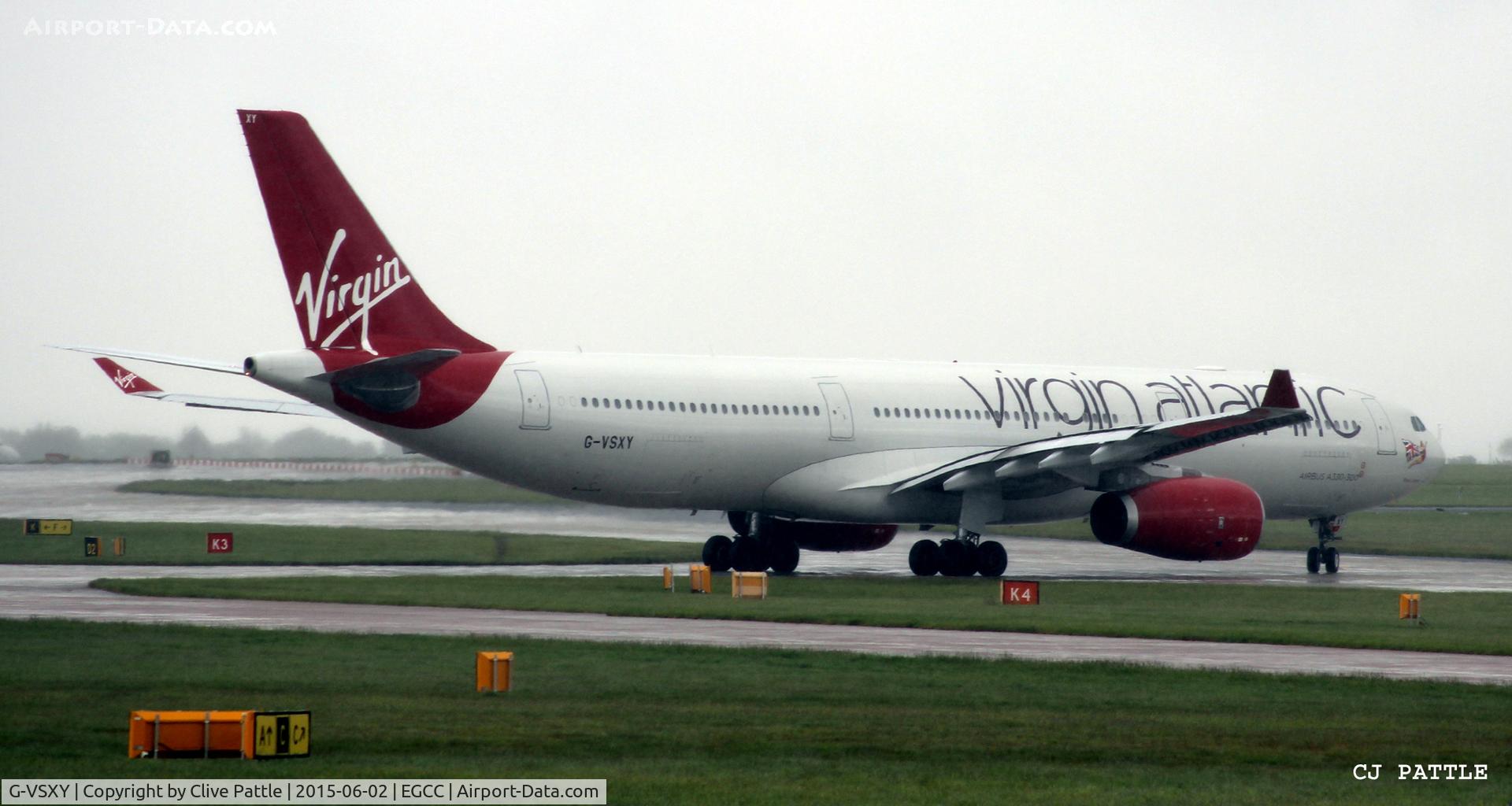 G-VSXY, 2010 Airbus A330-343X C/N 1195, Taxy at Manchester Airport EGCC
