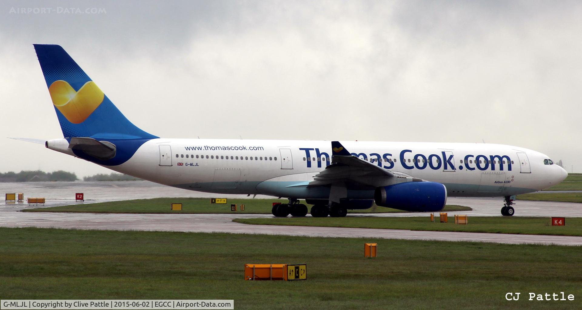 G-MLJL, 1999 Airbus A330-243 C/N 254, Taxy for departure Manchester Airport EGCC