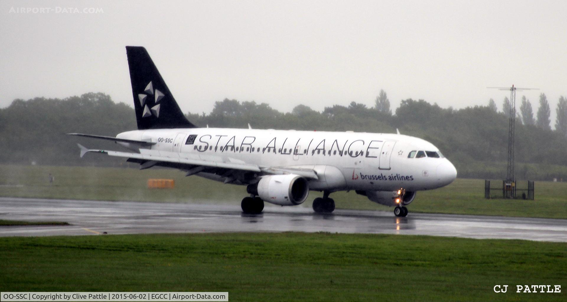 OO-SSC, 1999 Airbus A319-112 C/N 1086, In action at Manchester Airport EGCC