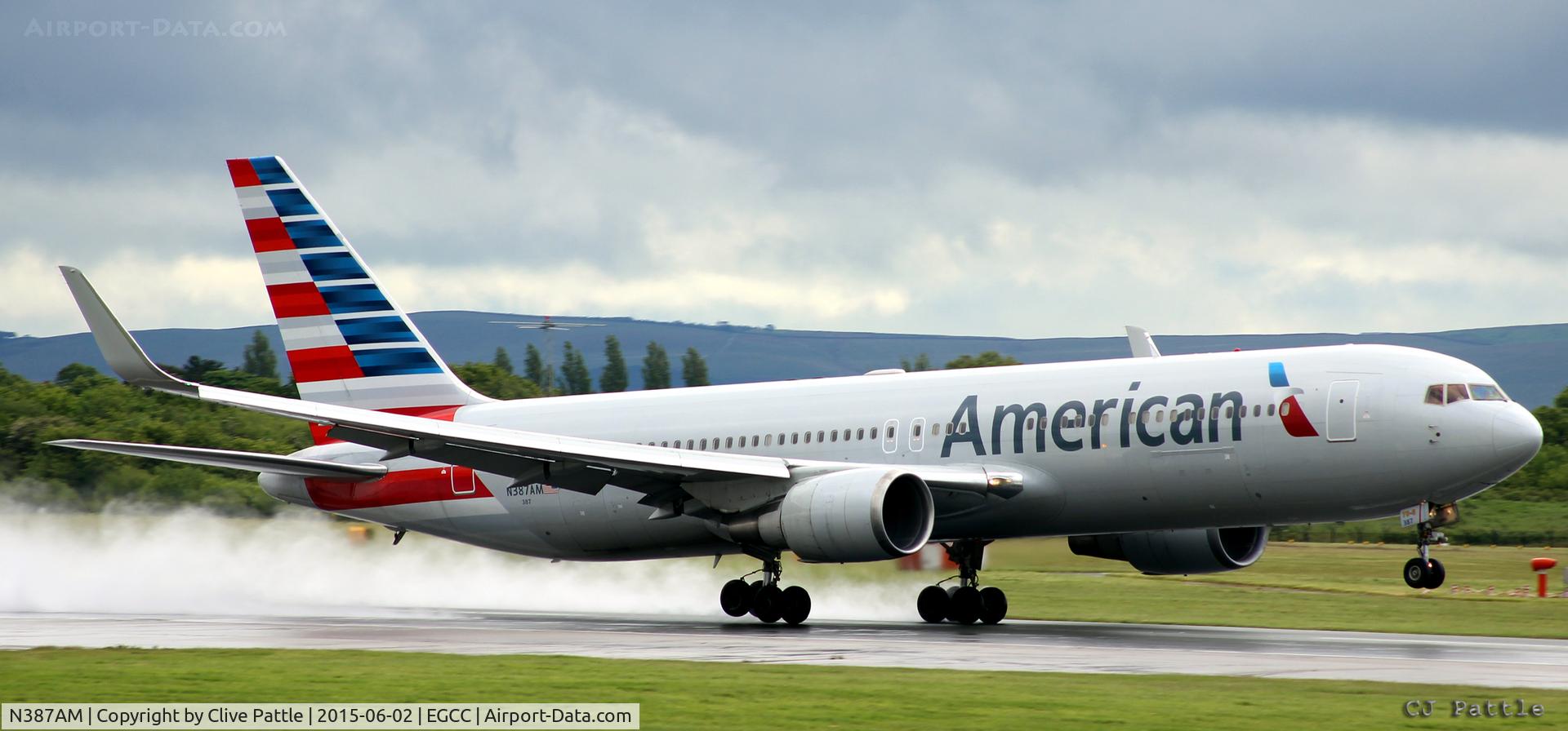N387AM, 1994 Boeing 767-323 C/N 27184, In action at Manchester Airport EGCC