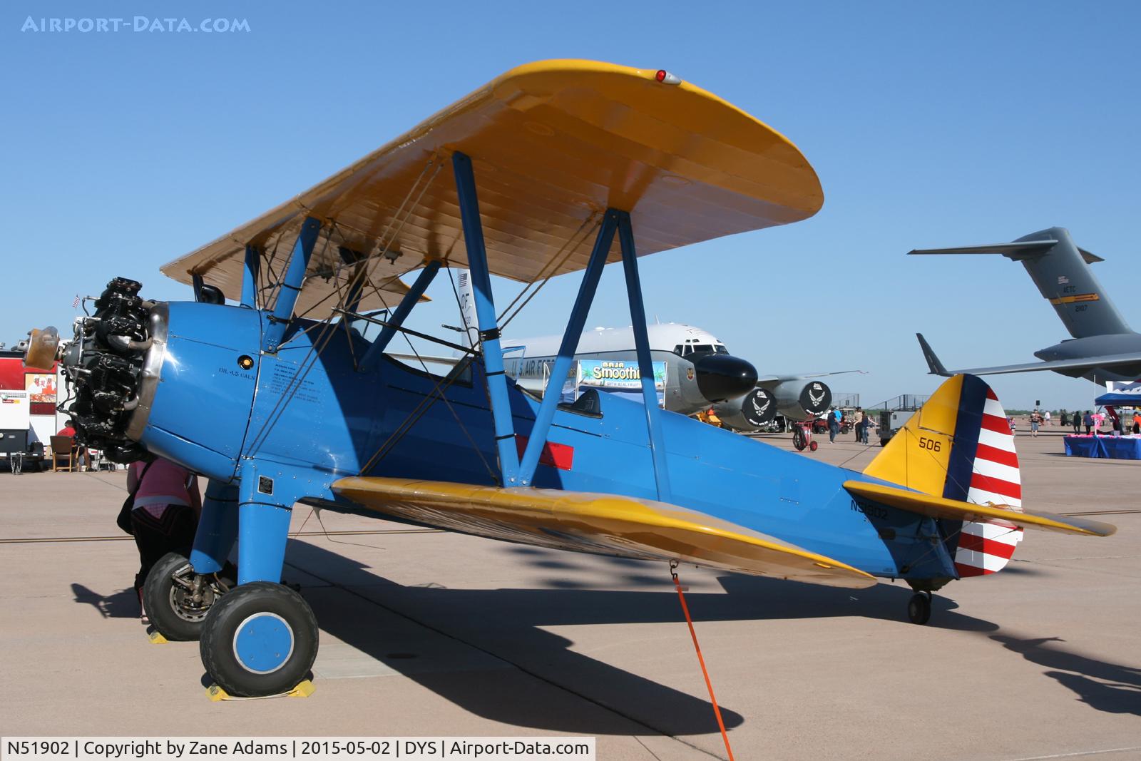 N51902, 1940 Boeing A75N1(PT17) C/N 75-506, At the 2014 Big Country Airshow - Dyess AFB, TX