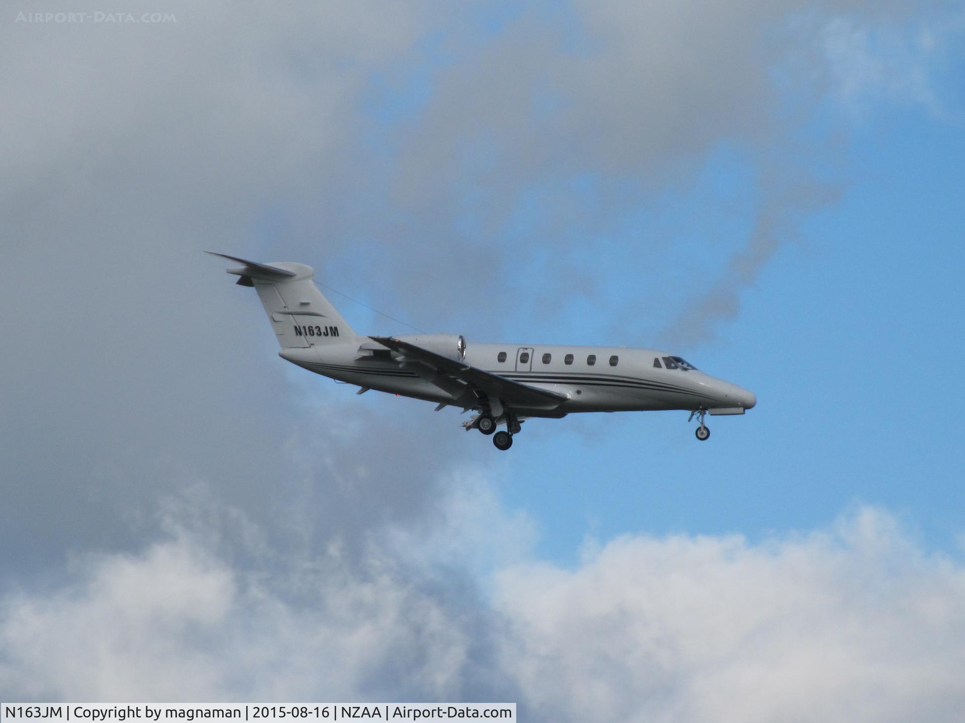 N163JM, 1988 Cessna 650 Citation III C/N 650-0163, on finals AKL