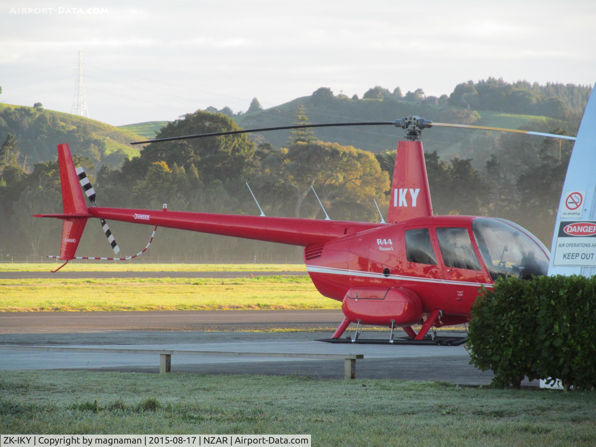 ZK-IKY, Robinson R44 Raven I C/N 2385, new sighting for me today at ardmore