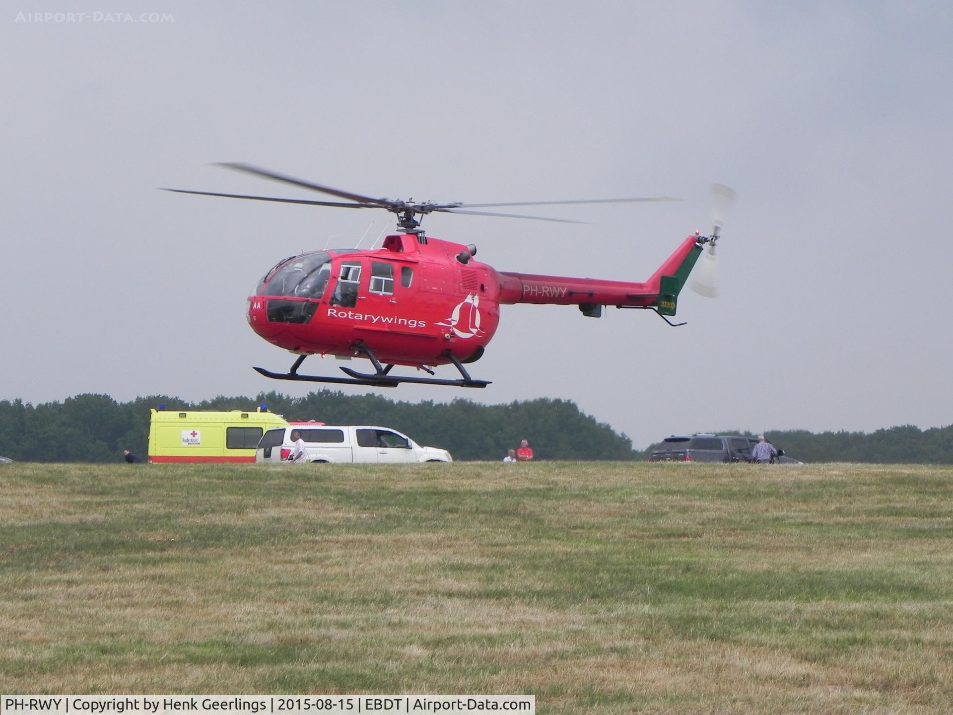 PH-RWY, 1993 MBB Bo-105DBS-4 C/N S-34/912, Oldtimer Fly In , Schaffen Diest , Aug 2015