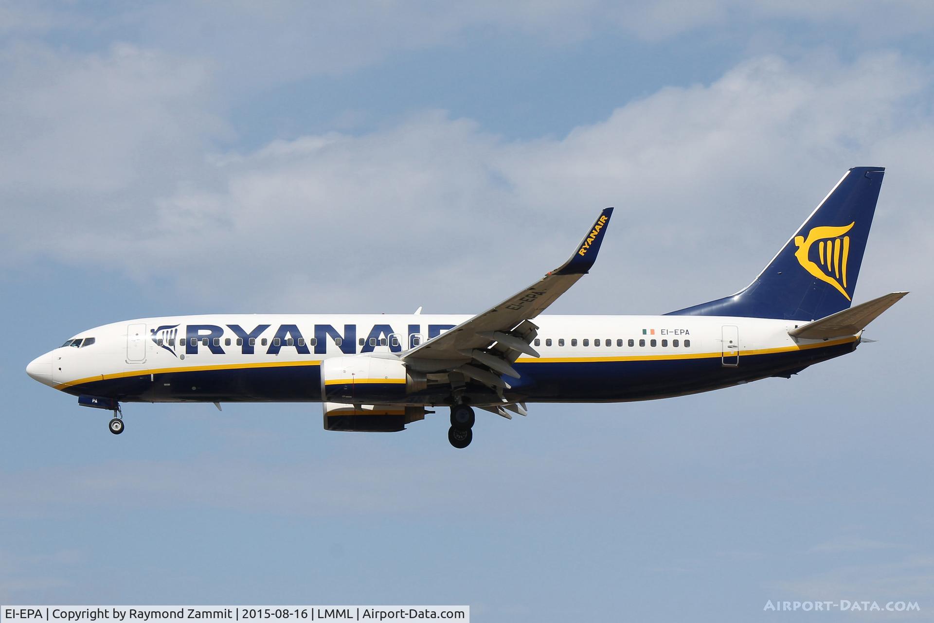 EI-EPA, 2011 Boeing 737-8AS C/N 34987, B737-800 EI-EPA Ryanair